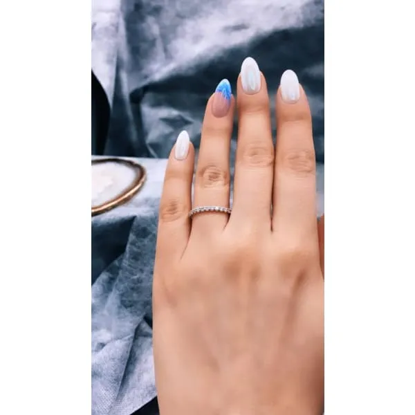 14K White Gold Eternity Band Diamond Source NYC Rings 14K White Gold Eternity Band Diamond Source NYC Rings