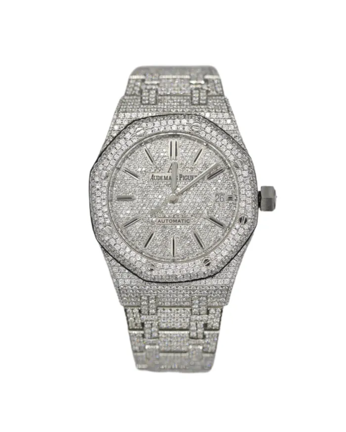 Bracelets Audemars Piguet Royal Oak Custom Iced Out 41mm Mens Watch Ref 15400 Pave Diamond Dial Stainless Steel Bracelet Audemars Piguet Bracelets Audemars Piguet Royal Oak Custom Iced Out 41mm Mens Watch Ref 15400 Pave Diamond Dial Stainless Steel Bracelet Audemars Piguet