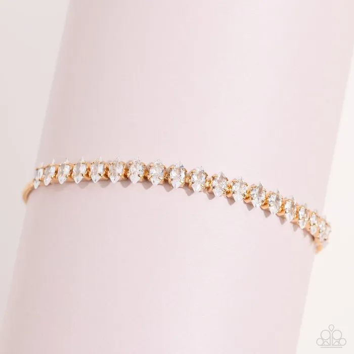 Bracelets Paparazzi Bracelet Dynamic Diamonds Gold Paparazzi Jewelry
