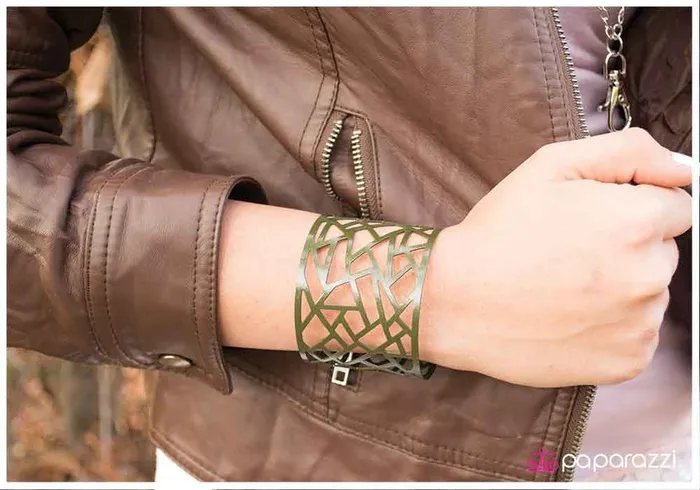Bracelets Paparazzi Bracelet Fractured Green Paparazzi Jewelry