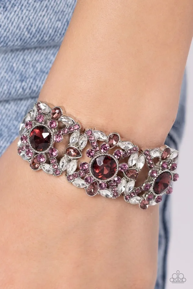 Bracelets Paparazzi Bracelet Shimmering Solo Purple Paparazzi Jewelry