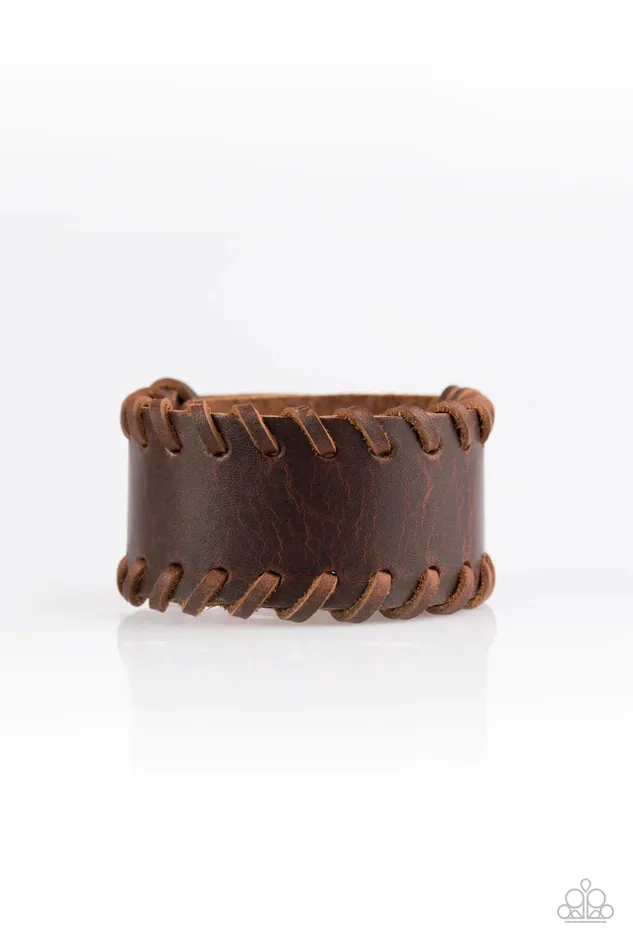 Bracelets Paparazzi Jewelry Paparazzi Bracelet Any Which HIGHWAY Brown