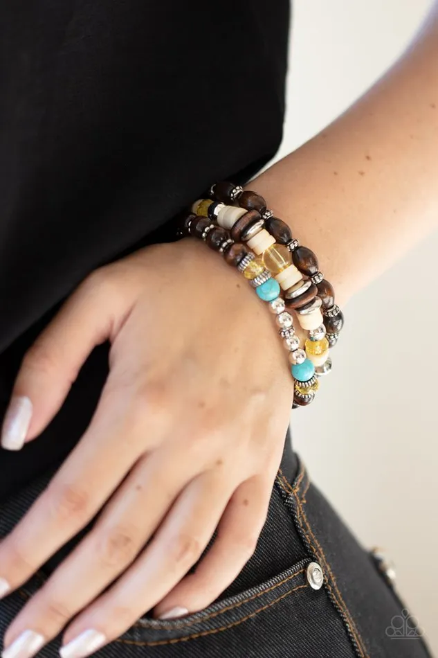 Bracelets Paparazzi Jewelry Paparazzi Bracelet Belongs In The Wild Yellow
