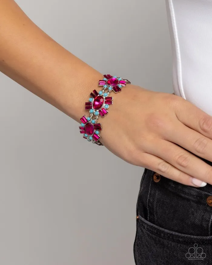 Bracelets Paparazzi Jewelry Paparazzi Bracelet Bewildering Bling Pink