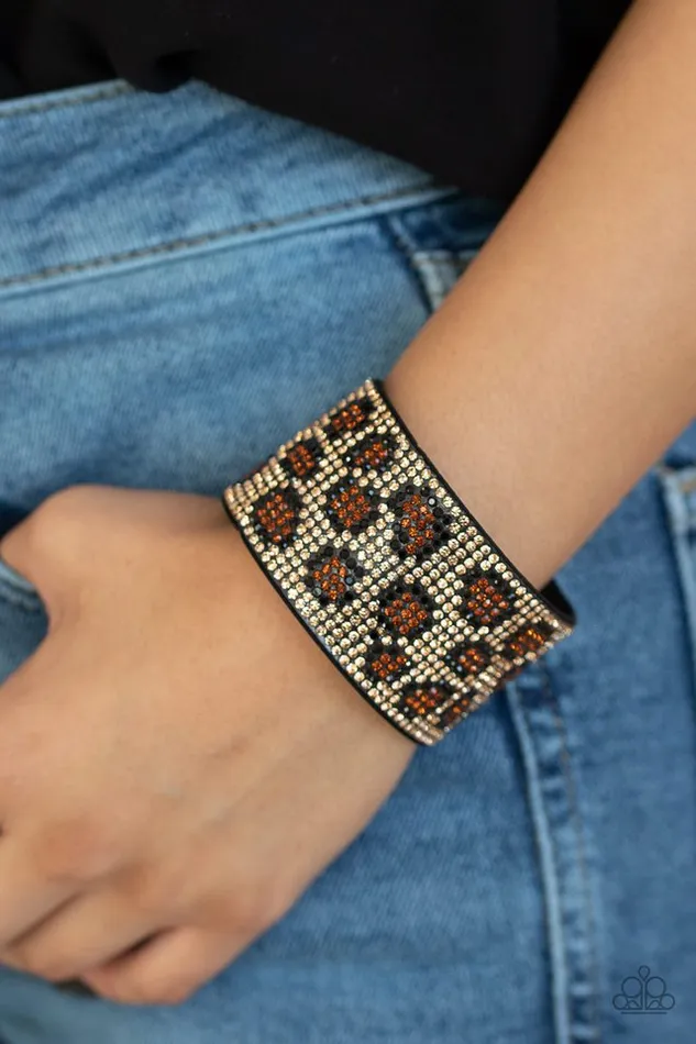Bracelets Paparazzi Jewelry Paparazzi Bracelet Cheetah Couture Brown