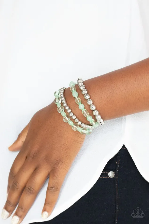 Bracelets Paparazzi Jewelry Paparazzi Bracelet Delightfully Disco Green