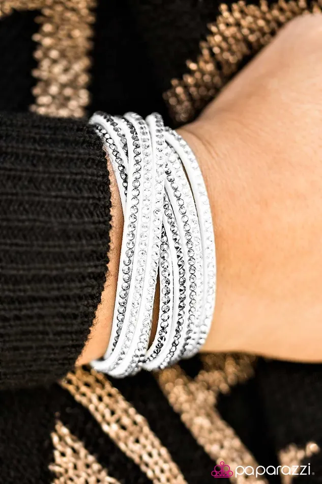 Bracelets Paparazzi Jewelry Paparazzi Bracelet Do The Hustle White