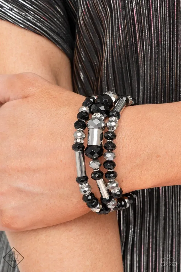 Bracelets Paparazzi Jewelry Paparazzi Bracelet Dynamic Dazzle Black