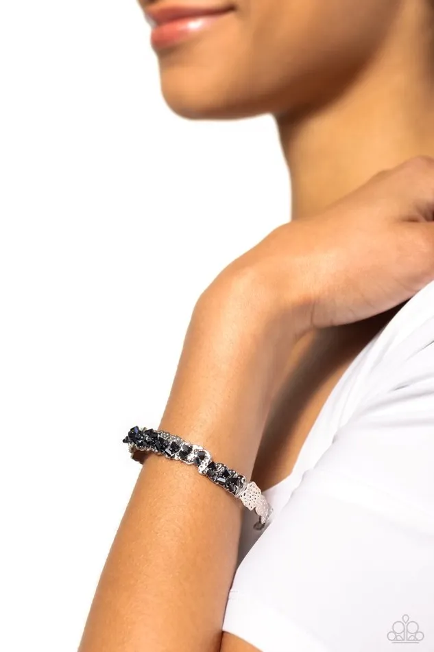 Bracelets Paparazzi Jewelry Paparazzi Bracelet Enticingly Icy Blue