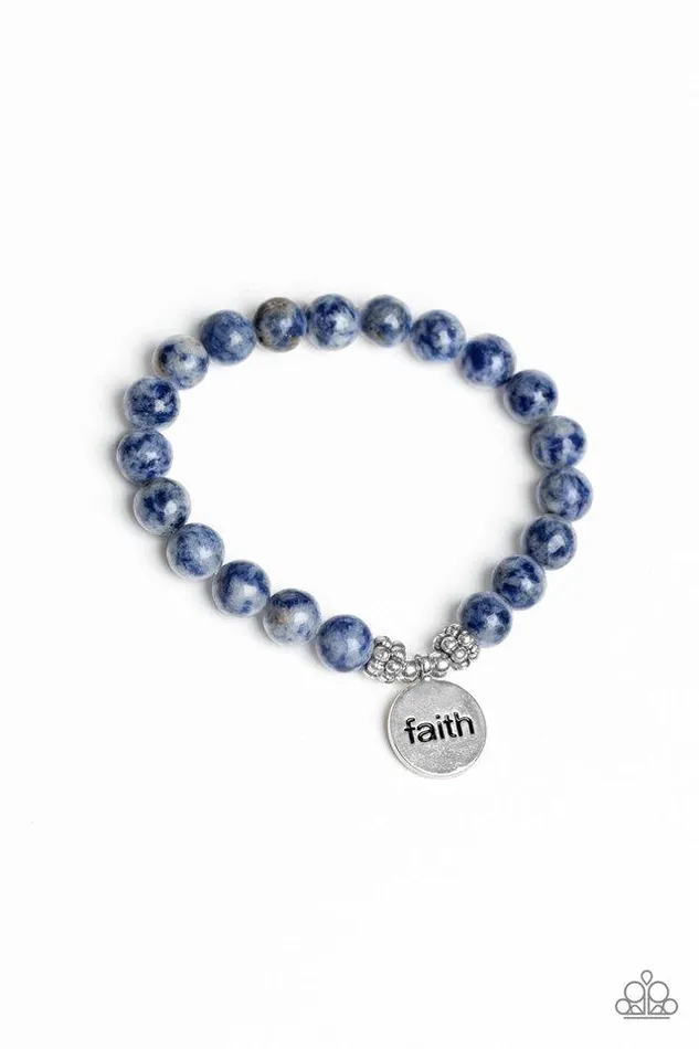Bracelets Paparazzi Jewelry Paparazzi Bracelet FAITH It Till You Make It Blue