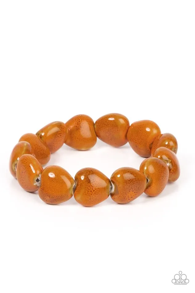 Bracelets Paparazzi Jewelry Paparazzi Bracelet GLAZE a Trail Orange Bracelets Paparazzi Jewelry Paparazzi Bracelet GLAZE a Trail Orange
