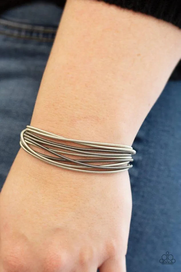 Bracelets Paparazzi Jewelry Paparazzi Bracelet Mainstream Maverick Silver
