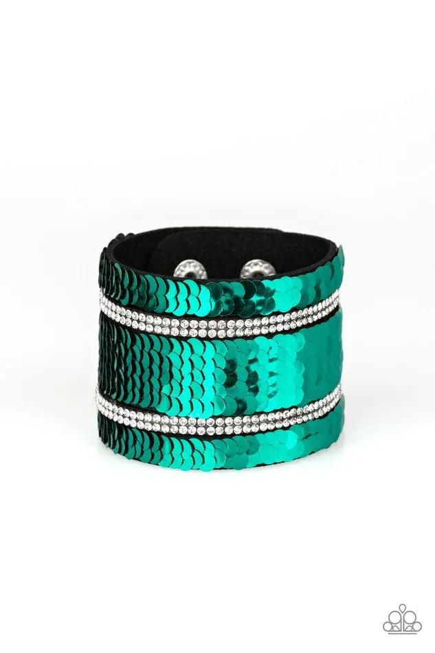 Bracelets Paparazzi Jewelry Paparazzi Bracelet MERMAID Service Green