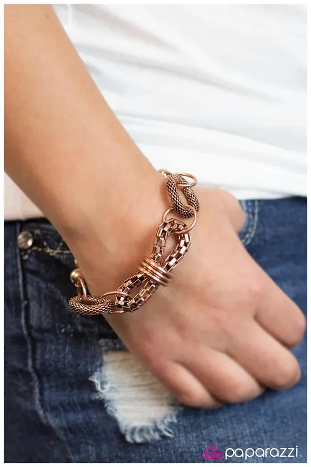 Bracelets Paparazzi Jewelry Paparazzi Bracelet My Main Squeeze Copper
