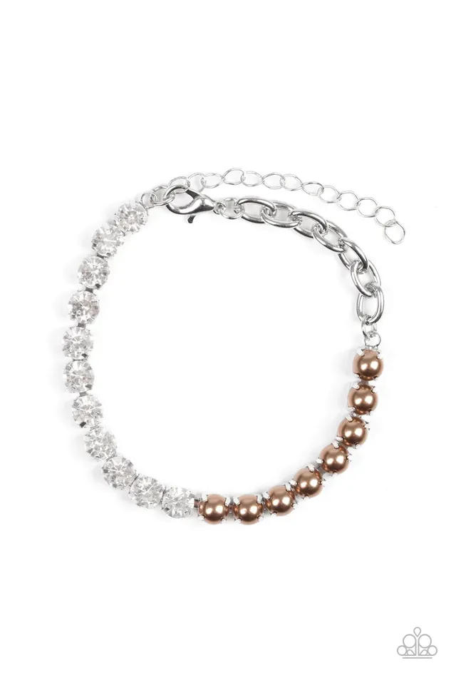 Bracelets Paparazzi Jewelry Paparazzi Bracelet Out Like A SOCIALITE Brown