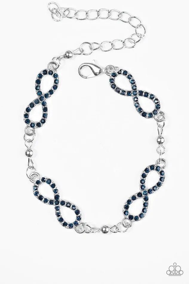 Bracelets Paparazzi Jewelry Paparazzi Bracelet Time and Time Again Blue