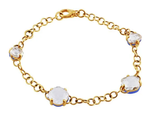 Bracelets Pomellato 18k Rose Gold Pomellato Capri Chalcedony Crystal Bracelet Bracelets Pomellato 18k Rose Gold Pomellato Capri Chalcedony Crystal Bracelet