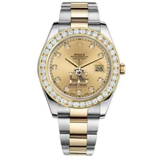 Bracelets Rolex Datejust II 41mm Ref 116300CDOFDB Champagne Diamond Dial Diamond Bezel Two Tone Stainless Steel 18K Yellow Gold Oyster Bracelet Mens Watch Rolex Bracelets Rolex Datejust II 41mm Ref 116300CDOFDB Champagne Diamond Dial Diamond Bezel Two Tone Stainless Steel 18K Yellow Gold Oyster Bracelet Mens Watch Rolex