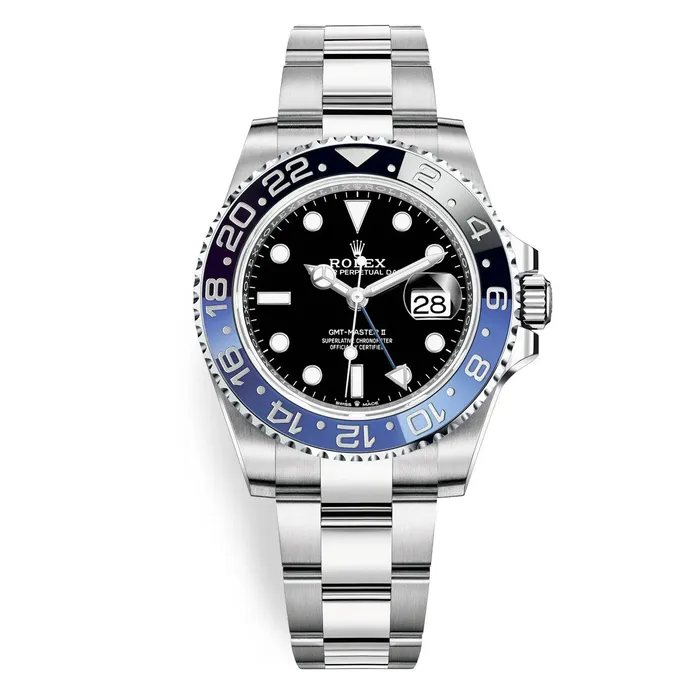 Bracelets Rolex Rolex GMTMaster II Batman 40mm Ref 126710blnr0003 Black Dial Blue Black Ceramic Bezel Stainless Steel Oyster Bracelet Mens Watch Bracelets Rolex Rolex GMTMaster II Batman 40mm Ref 126710blnr0003 Black Dial Blue Black Ceramic Bezel Stainless Steel Oyster Bracelet Mens Watch
