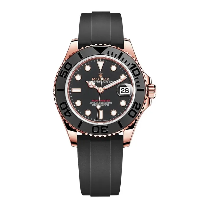 Bracelets Rolex Rolex Yachtmaster 37mm Ref 2686550010 Black Dial 18K Rose Gold Case Black Oysterflex Bracelet Watch Bracelets Rolex Rolex Yachtmaster 37mm Ref 2686550010 Black Dial 18K Rose Gold Case Black Oysterflex Bracelet Watch