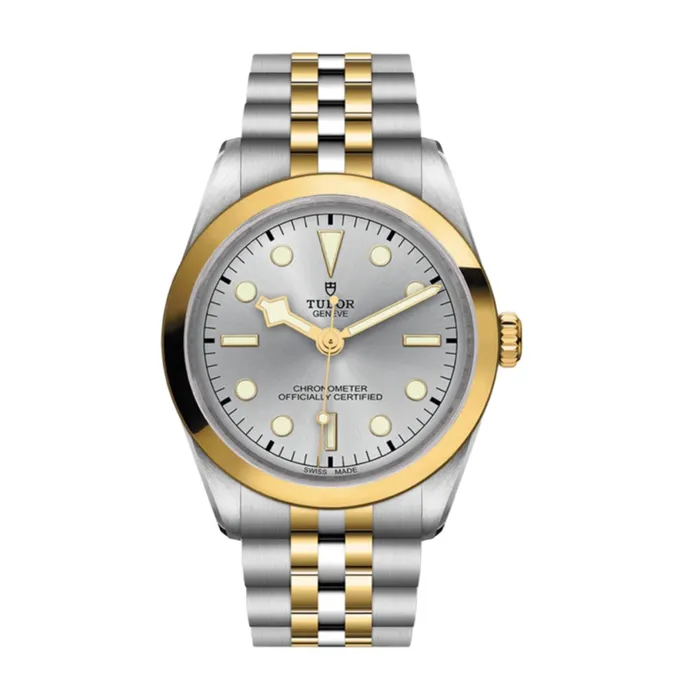 Bracelets Tudor Tudor Black Bay 36mm Watch Ref M796430002 Silver Index Dial 18K Yellow Gold Bezel Two Tone Stainless Steel and 18K Yellow Gold Bracelet Bracelets Tudor Tudor Black Bay 36mm Watch Ref M796430002 Silver Index Dial 18K Yellow Gold Bezel Two Tone Stainless Steel and 18K Yellow Gold Bracelet