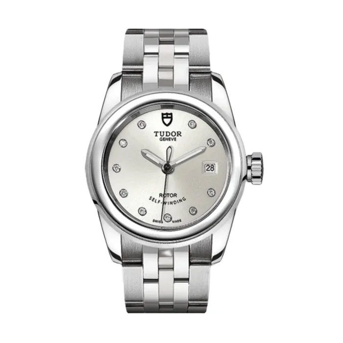 Bracelets Tudor Tudor Glamour Date 26mm Watch Ref M510000002 Silver Diamond Index Dial Stainless Steel Bracelet Bracelets Tudor Tudor Glamour Date 26mm Watch Ref M510000002 Silver Diamond Index Dial Stainless Steel Bracelet