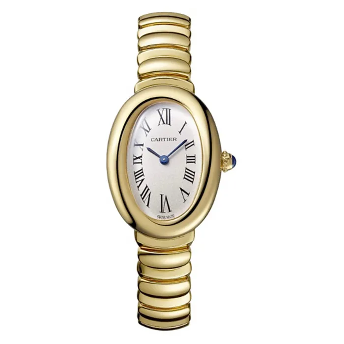 Cartier Bracelets Cartier Baignoire 314mm Womens watch Ref WGBA0013 Silver Roman Dial 18K Yellow Gold Bracelet