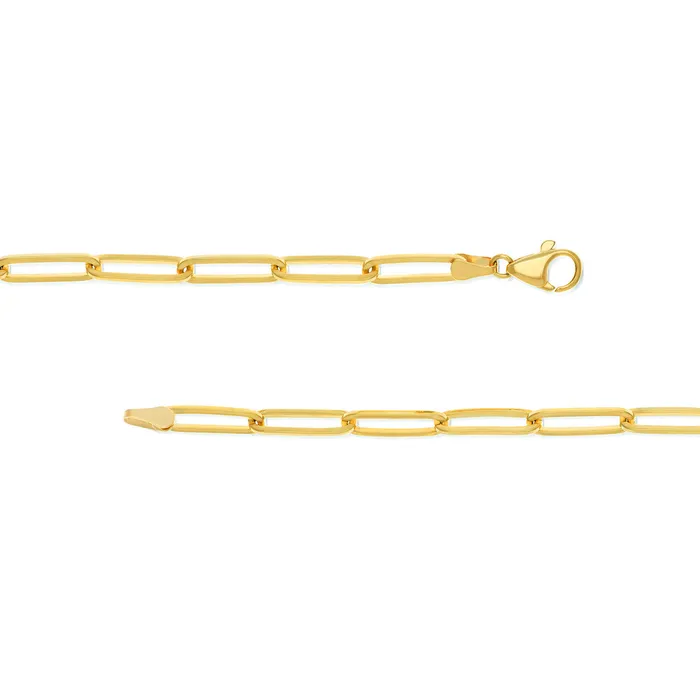 Croghans Necklaces 14K Yellow Gold 5mm Elongated Link Chain Necklace