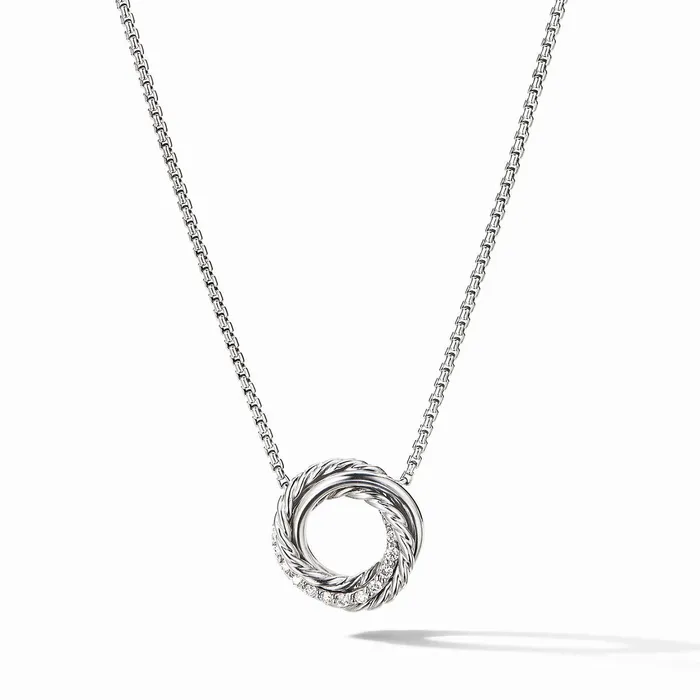 David Yurman David Yurman Crossover Mini Round Necklace Necklaces