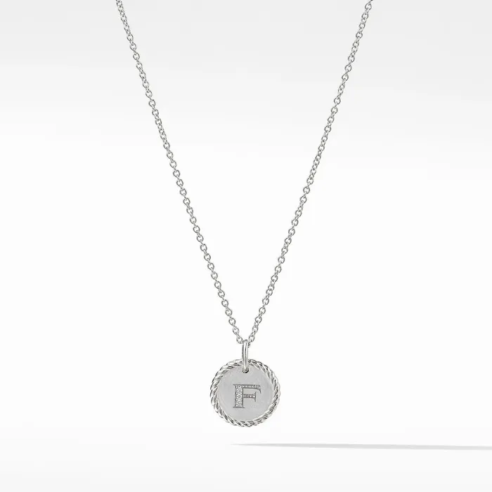 David Yurman David Yurman Initial F Pendant Necklaces