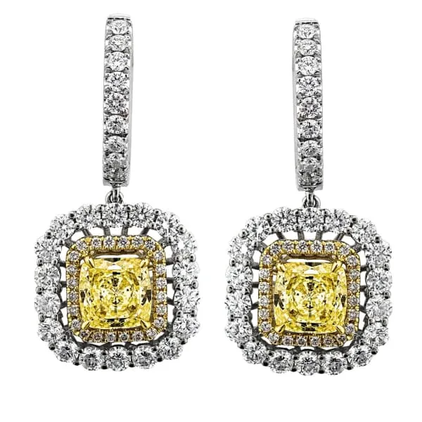 Diamond Source NYC Gorgeous 18k white gold diamond and citrine long earrings EAR11000 Earrings Diamond Source NYC Gorgeous 18k white gold diamond and citrine long earrings EAR11000 Earrings