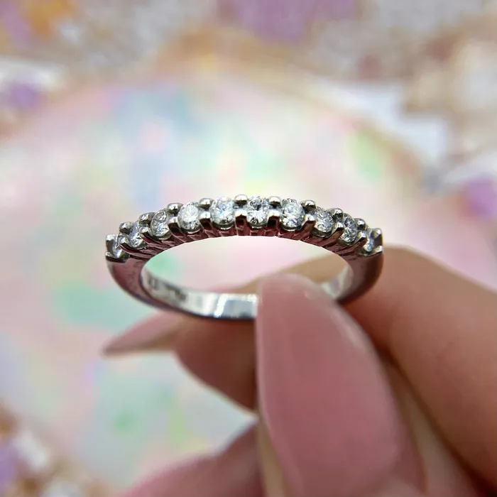 Diamond Source NYC Rings Platinum Pave Eternity Band with 040ct TDW B456605 Diamond Source NYC Rings Platinum Pave Eternity Band with 040ct TDW B456605
