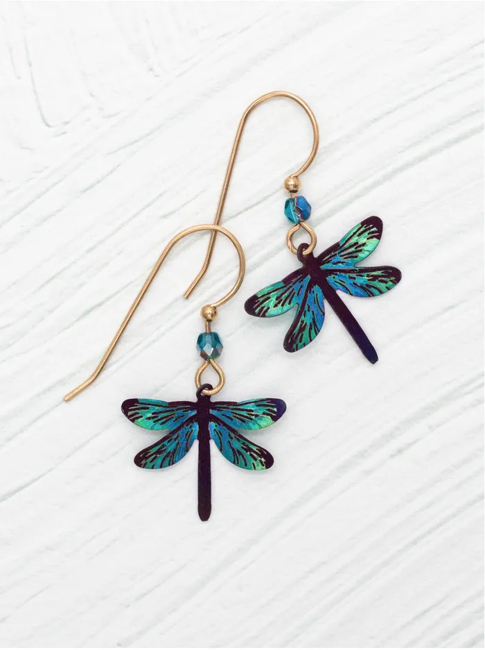 Earrings Dragonfly Dreams Earrings in Turquoise Blue Holly Yashi