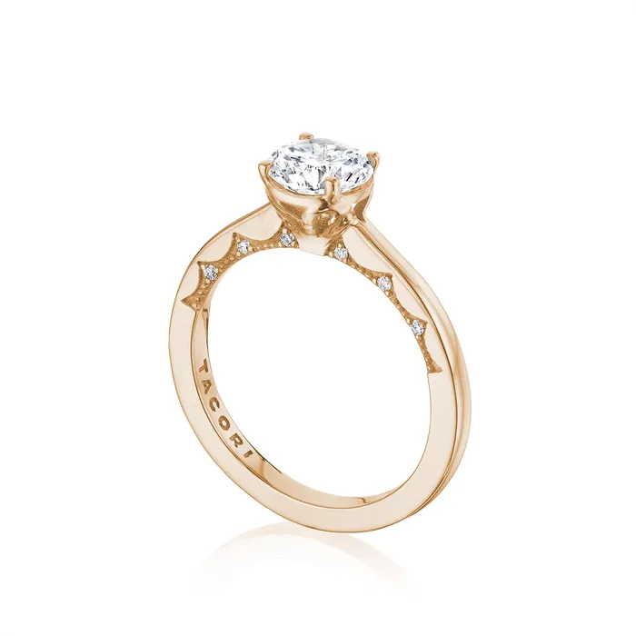 Earrings Engagement Collections Tacori Coastal Crescent 14K Rose Gold Diamond Semimount Earrings Engagement Collections Tacori Coastal Crescent 14K Rose Gold Diamond Semimount