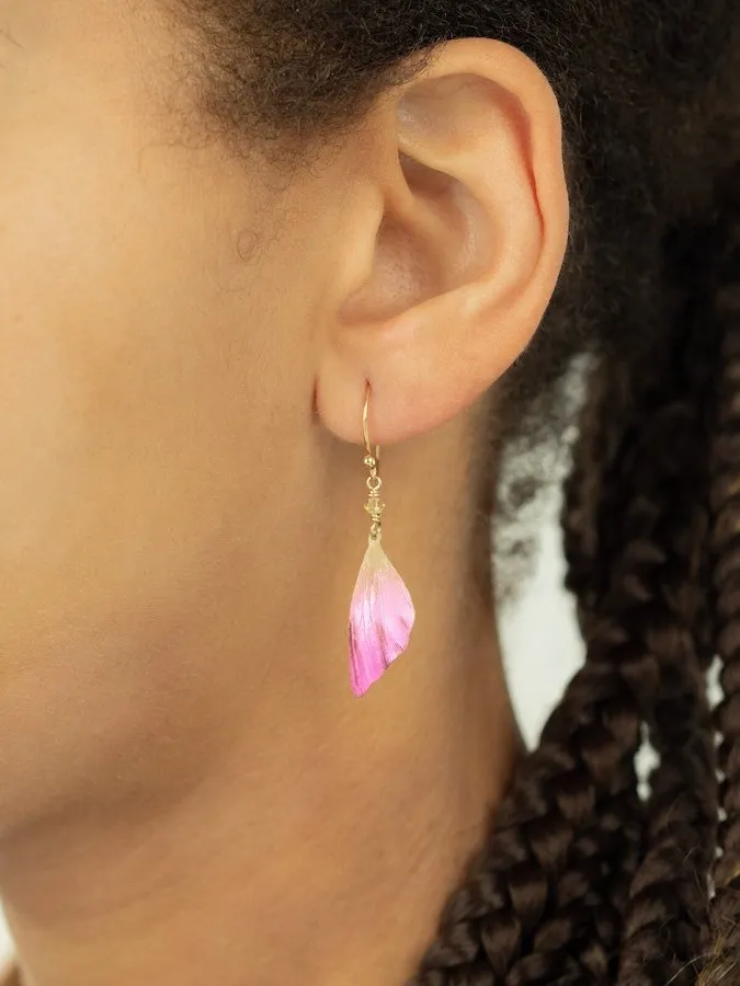 Earrings Holly Yashi Flutterby Earrings in Special Edition Pink