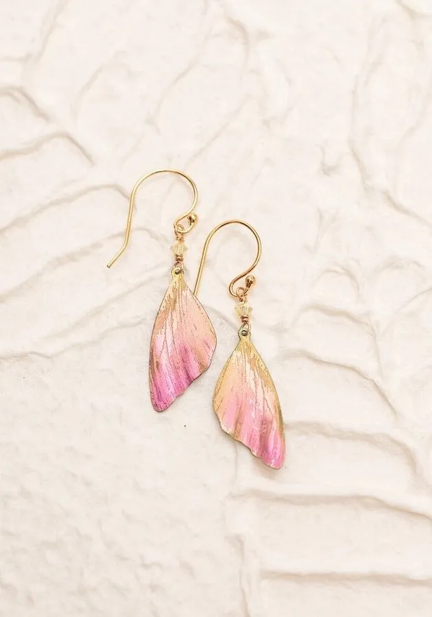 Earrings Holly Yashi Flutterby Earrings in Special Edition Pink