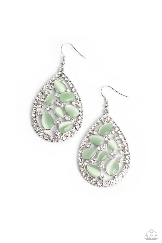 Earrings Paparazzi Earring Cats Eye Class Green Paparazzi Jewelry Earrings Paparazzi Earring Cats Eye Class Green Paparazzi Jewelry