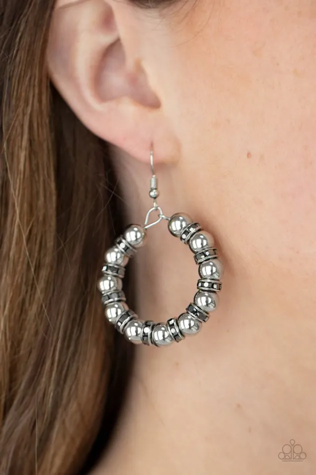 Earrings Paparazzi Earring Cosmic Halo Silver Paparazzi Jewelry