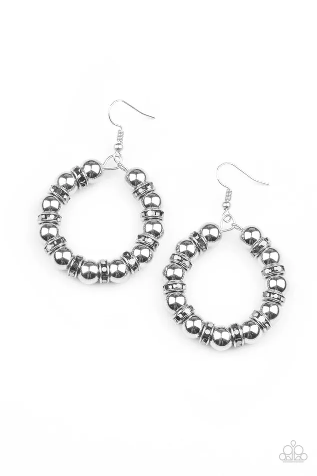 Earrings Paparazzi Earring Cosmic Halo Silver Paparazzi Jewelry Earrings Paparazzi Earring Cosmic Halo Silver Paparazzi Jewelry