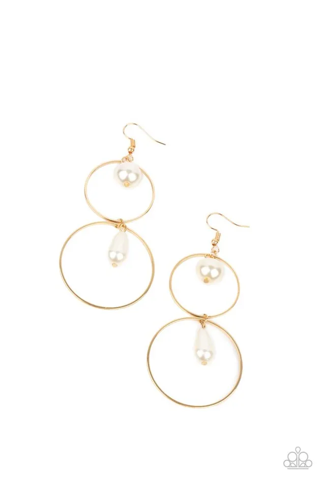 Earrings Paparazzi Earring Cultured in Couture Gold Paparazzi Jewelry Earrings Paparazzi Earring Cultured in Couture Gold Paparazzi Jewelry