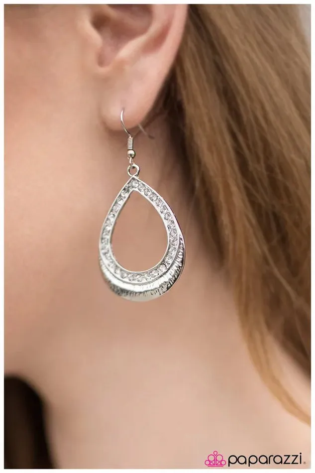 Earrings Paparazzi Earring Im Calling Your Bluff White Paparazzi Jewelry