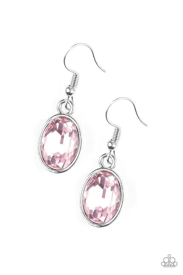 Earrings Paparazzi Earring Oceans Away Pink Paparazzi Jewelry