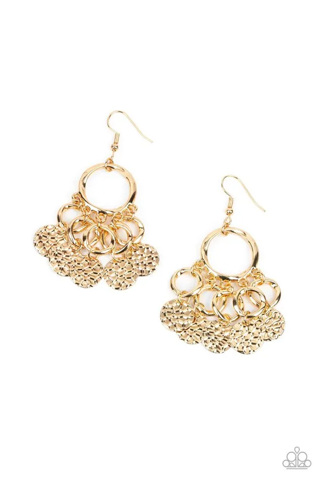 Earrings Paparazzi Earring Partners in CHIME Gold Paparazzi Jewelry Earrings Paparazzi Earring Partners in CHIME Gold Paparazzi Jewelry