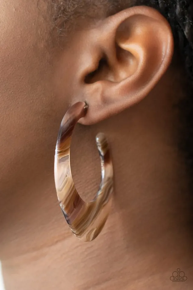 Earrings Paparazzi Earring Retro Renaissance Brown Paparazzi Jewelry