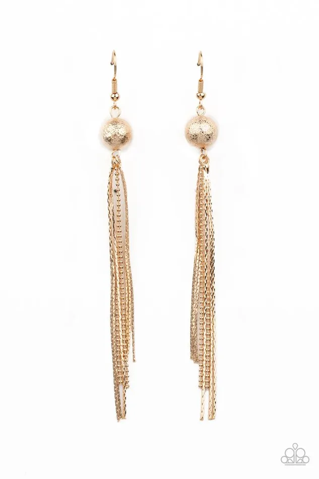 Earrings Paparazzi Earring SLEEKing Revenge Gold Paparazzi Jewelry Earrings Paparazzi Earring SLEEKing Revenge Gold Paparazzi Jewelry