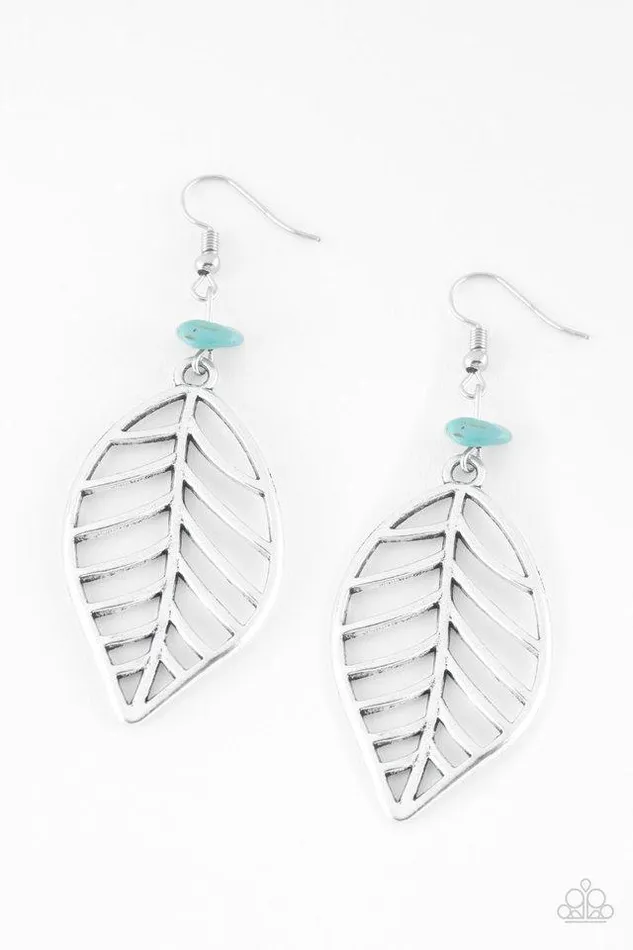 Earrings Paparazzi Jewelry Paparazzi Earring BOUGH Out Blue