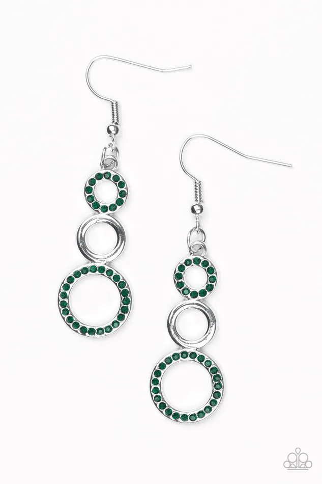 Earrings Paparazzi Jewelry Paparazzi Earring Bubble Bustle Green