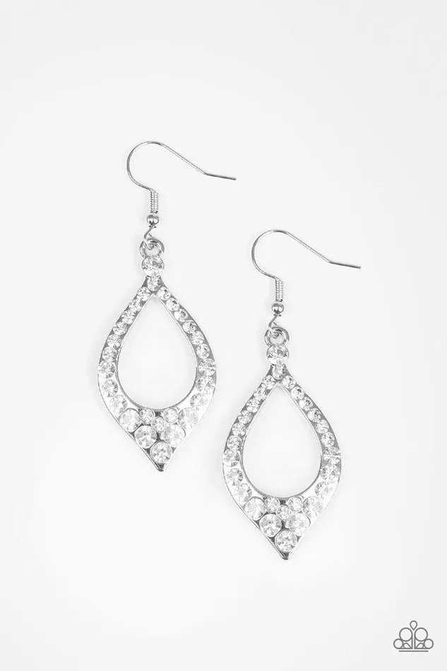 Earrings Paparazzi Jewelry Paparazzi Earring Finest First Lady White