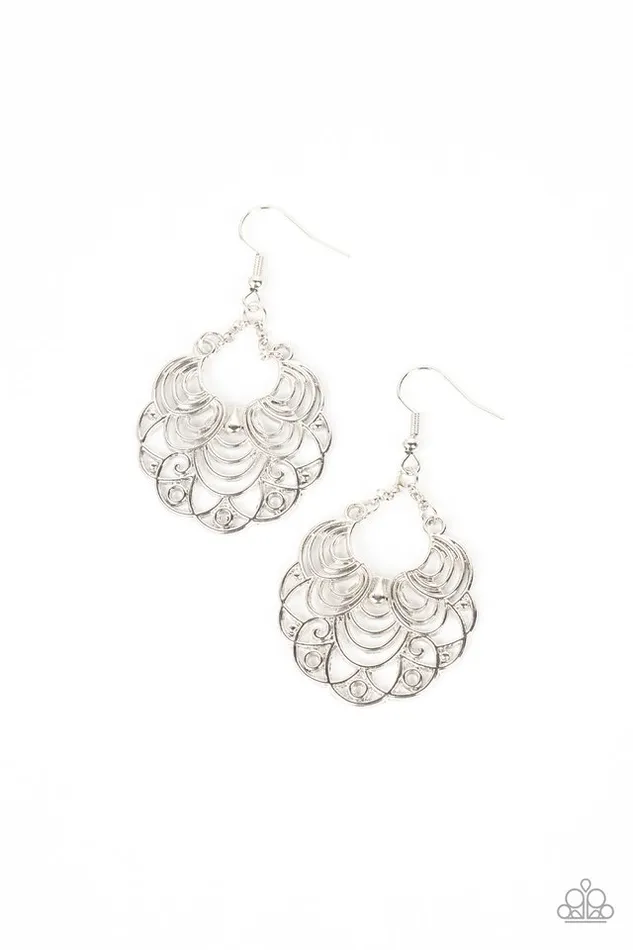 Earrings Paparazzi Jewelry Paparazzi Earring Frilly Finesse Silver Earrings Paparazzi Jewelry Paparazzi Earring Frilly Finesse Silver
