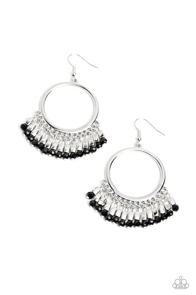 Earrings Paparazzi Jewelry Paparazzi Earring Fringe Fanfare Black Earrings Paparazzi Jewelry Paparazzi Earring Fringe Fanfare Black
